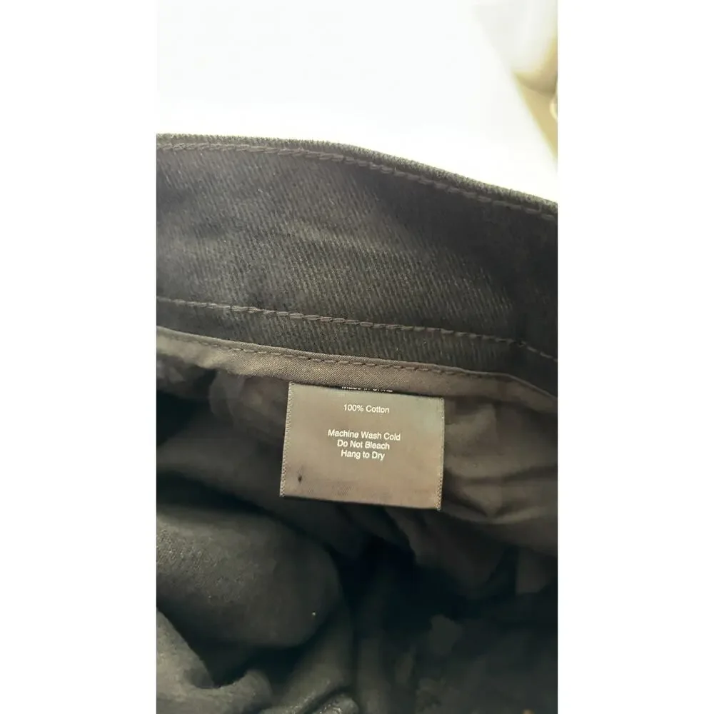 Hours Collection Mens Cargo Pants Size Large Black New 32x30 Y2K Wide Leg